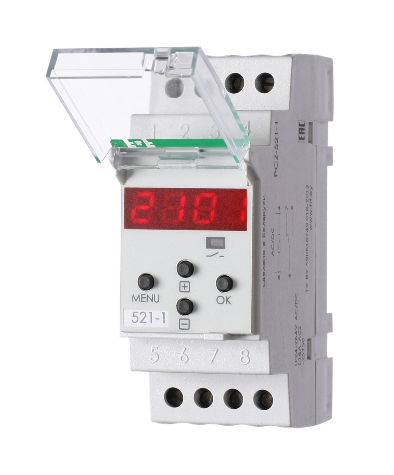 Реле времени PCZ-521-1 (аналог ТЭ-15) F&F EA02.002.010