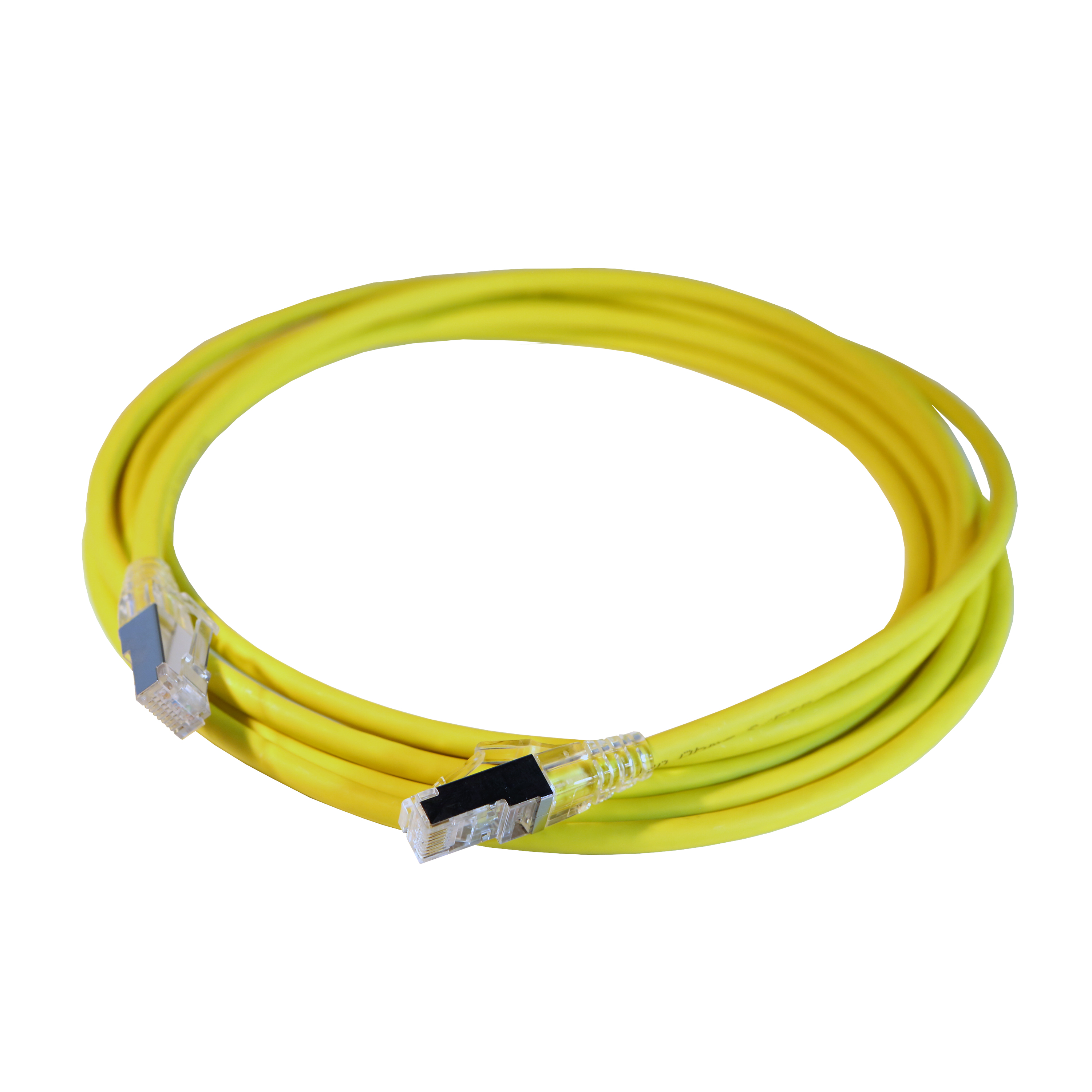 Шнур коммутационный HD RJ 45 - категория 6A - S/FTP - LSZH - экранированный - 2 м - желтый 051552 Legrand