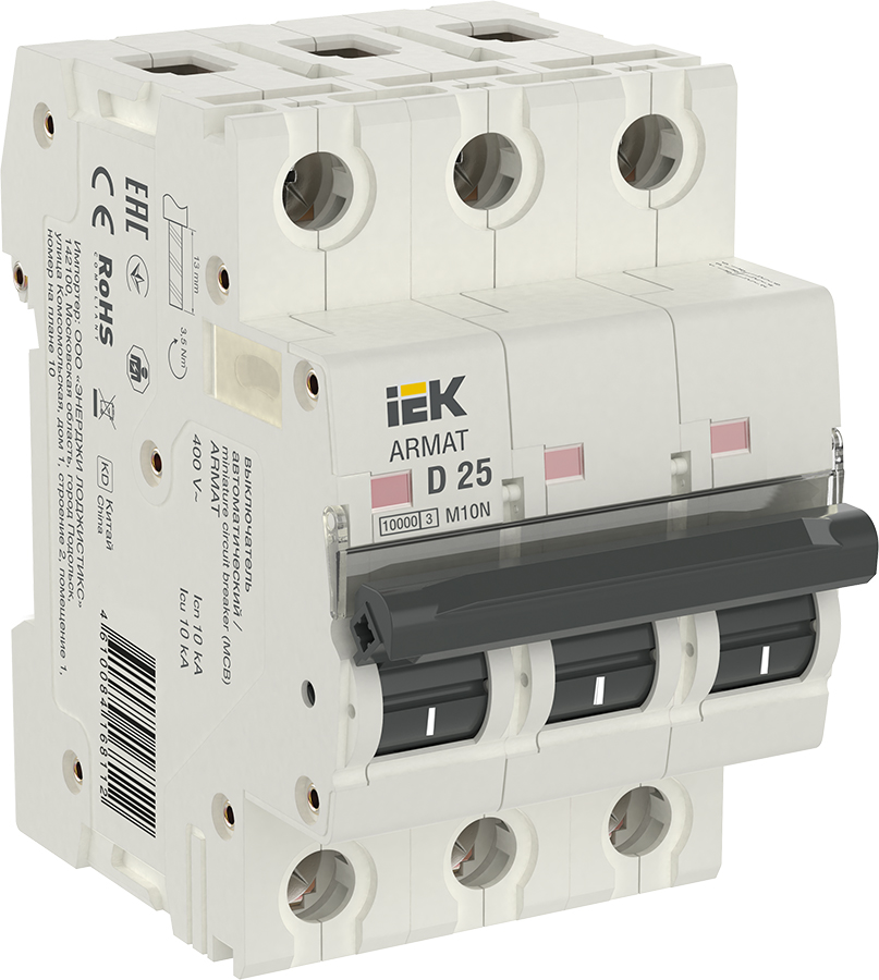 ARMAT Автоматический выключатель M10N 3P D 25А AR-M10N-3-D025 IEK