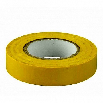Изолента 0,13х15мм²желтая 20 метров код. UIZ-13-15-20MS-K05 IEK