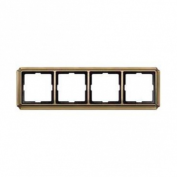 Рамка 4 поста MERTEN ANTIQUE, античная латунь MTN483443 Schneider Electric