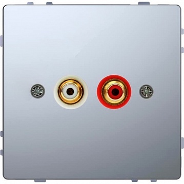 Аудио-розетка MERTEN D-LIFE, стальной MTN4350-6036 Schneider Electric