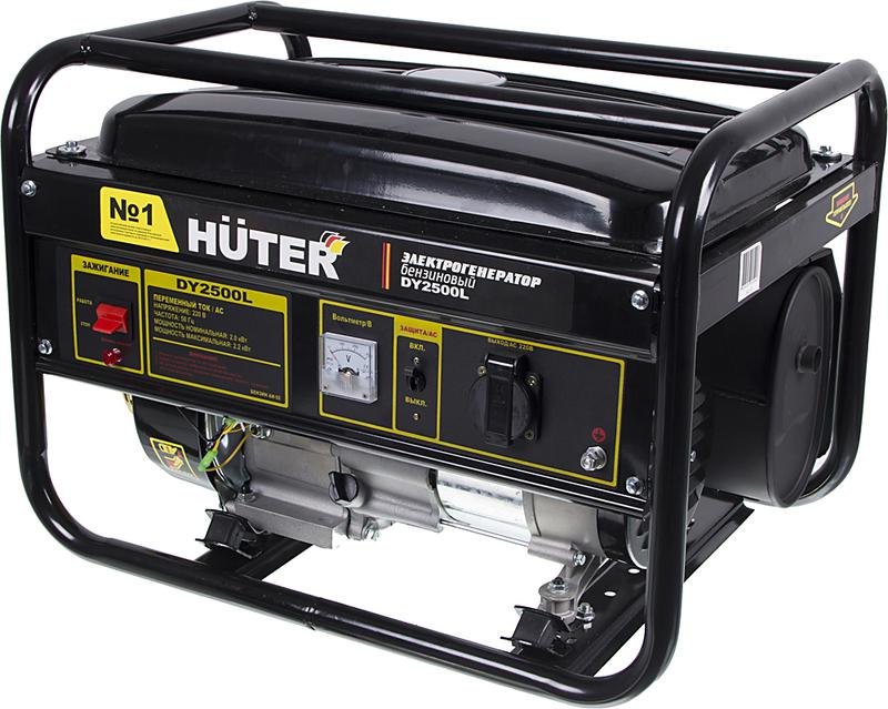 Бензогенератор DY2500L 1ф 2000Вт ручной стартер 64/1/3 HUTER