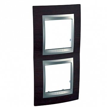 Рамка 2 поста UNICA TOP, вертикальная, венге MGU66.004V.0M3 Schneider Electric