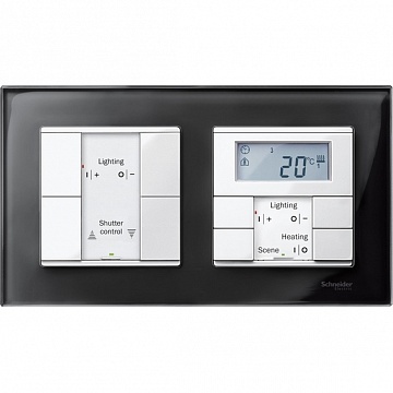 Рамка 2 поста MERTEN M-ELEGANCE, черный оникс MTN404203 Schneider Electric