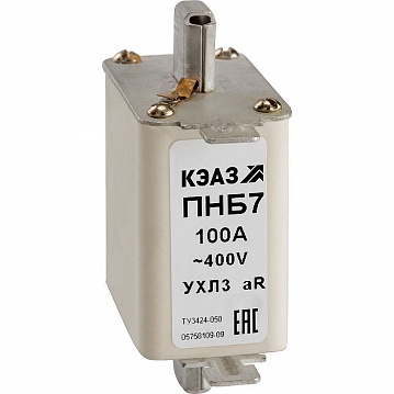 Предохранитель ПНБ7-400/100-20-63А-УХЛ3 110923 КЭАЗ
