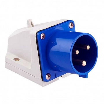 Вилка стационарная 513 2Р+РЕ 16А 220В IP44 ps-513-16-220 EKF