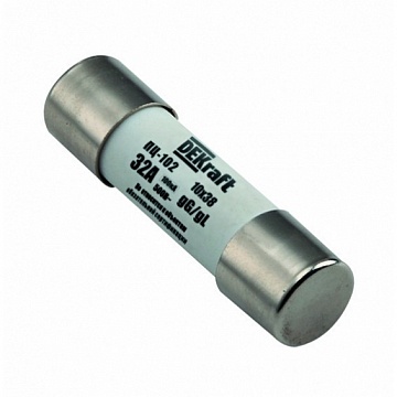 Предохранитель цилиндрич. 25A 10x38 ПЦ-102 21368DEK DEKraft