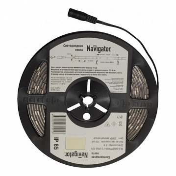 СД Лента светодиодная 71 415 NLS-5050WW30-7.2-IP65-12V R5 71415 Navigator
