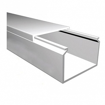 Мини-канал Metra - 60x40 - 2 метра - с крышкой - белый L638197 Legrand