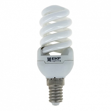 Лампа энергосберегающая FS-спираль 9W 6500K E14 10000h Simple FS-T2-9-865-E14 EKF