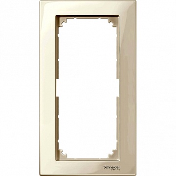Рамка 2 поста MERTEN M-PLAN, бежевый блестящий MTN515844 Schneider Electric