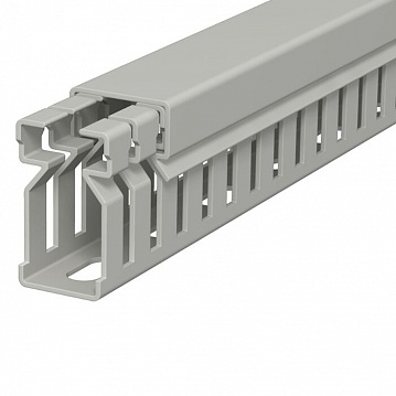 Распределительный кабельный канал LK4 30x15x2000 мм (ПВХ,серый) Тип: LK4 30015 (упак. 40 м) 6178003 OBO Bettermann