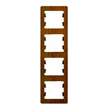 Рамка 4 поста GLOSSA, вертикальная, фисташковый GSL001008 Schneider Electric