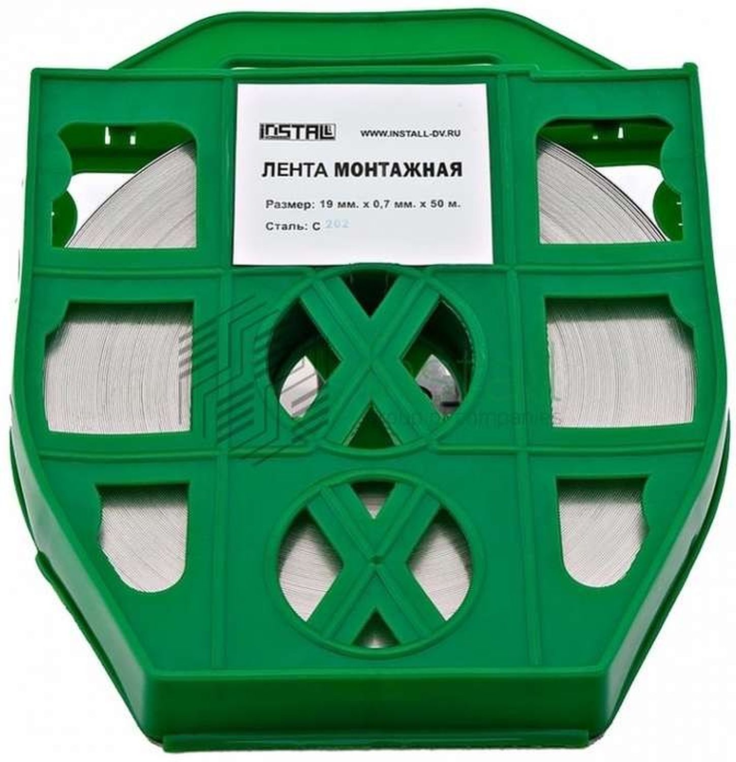 Лента бандажная C202 20х50 пластик (F 207; COT 37; F 2007; F 20.7; F 20; ЛМ-50) (уп.50м) ИНСТАЛЛ 41022
