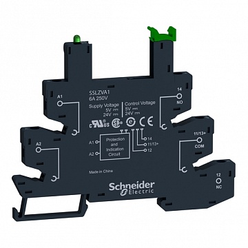 розетка ДЛЯ Реле, ПРУЖ. ЗАЖИМЫ, =/~230 В SSLZRA4 Schneider Electric