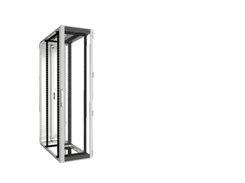 TS IT Шкаф 600x2200x1200 47U с обзорной и стальной дверью 19` монтажные рамы 5515141 Rittal