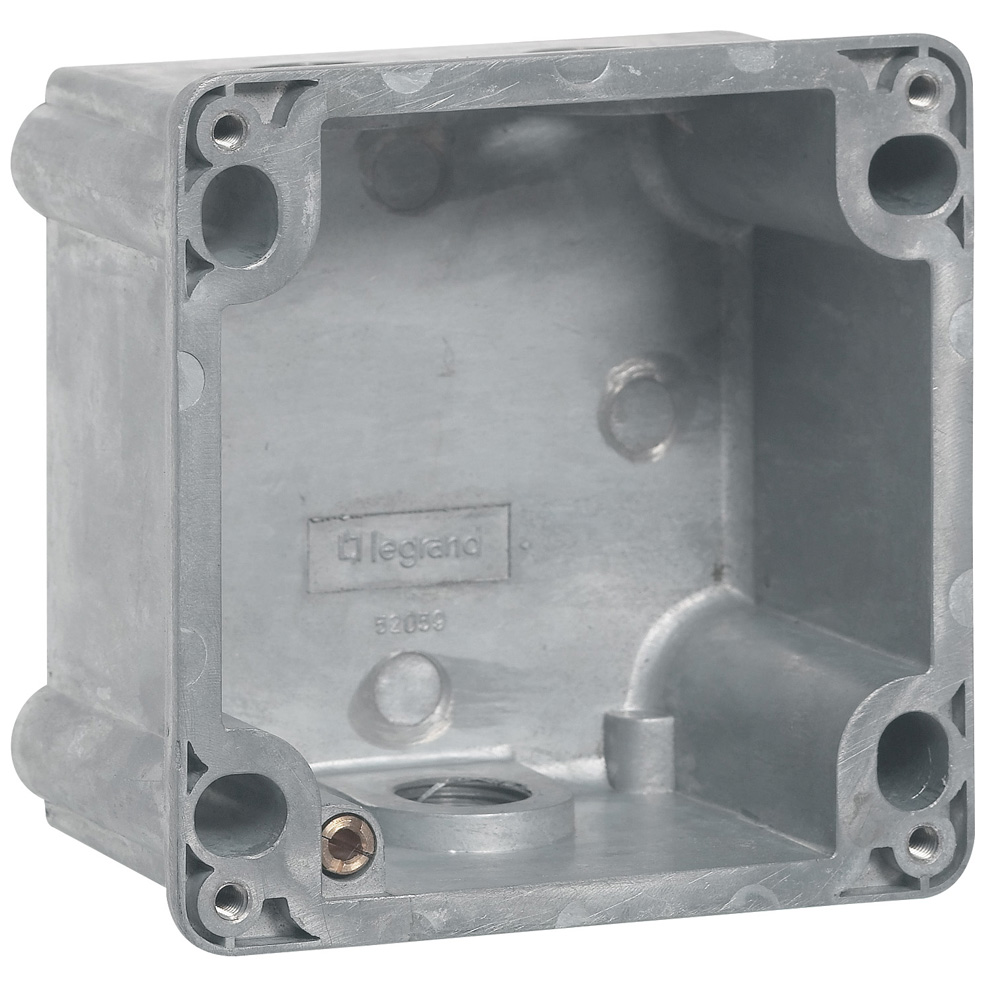 Коробка с одним ответстием под сальник Hypra Prisinter - IP 44/55 - 2К+З - 16 А - металл 052059 Legrand
