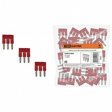 Перемычка для ЗКБ 1,5мм2 3PIN (упак. 25 шт.) SQ0822-0059 TDM