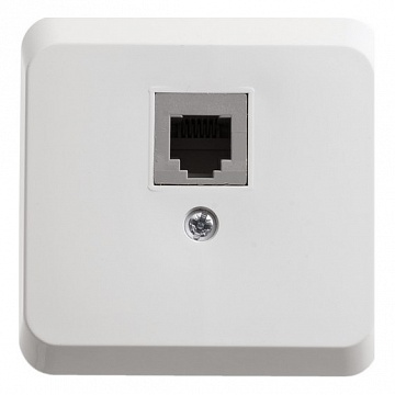Розетка телефонная 1xRJ11 ЭТЮД, белый TELA-001B Schneider Electric