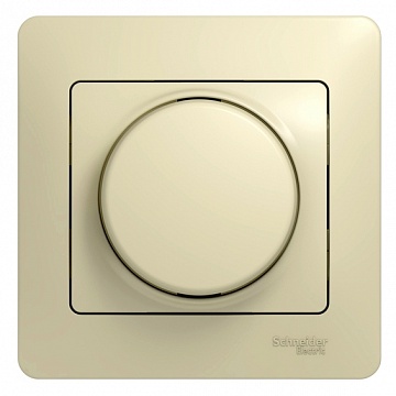 Светорегулятор поворотный GLOSSA, 600 Вт, бежевый GSL000236 Schneider Electric