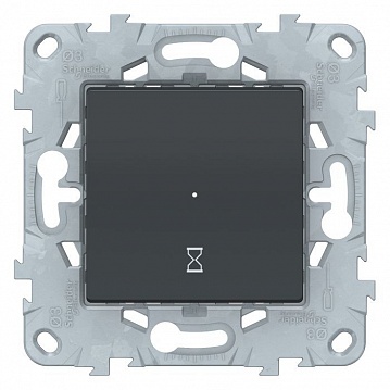 Таймер нажимной UNICA NEW, механический, антрацит NU553554 Schneider Electric