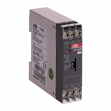 Реле времени CT-AHE (задержка на отключ.) 220-240B AC (временной диапазон 3..300с.) 1ПК 1SVR550111R2100 ABB