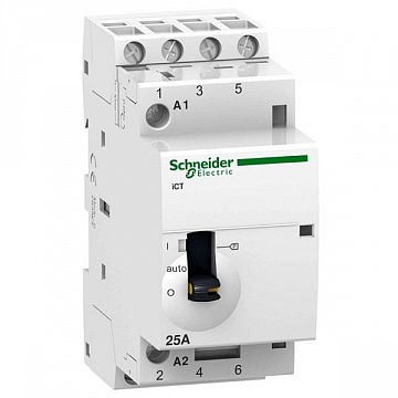 Модульный контактор iCT 4P 25А 400/24В AC A9C21134 Schneider Electric