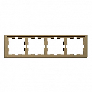 Рамка 4 поста MERTEN D-LIFE, нержавеющая сталь MTN4040-6536 Schneider Electric