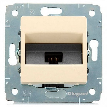 Розетка компьютерная 1xRJ45 Cat.5 CARIVA DIY, бежевый 695924 Legrand