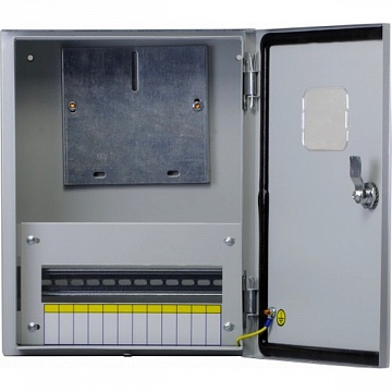 Распределительный шкаф PROxima, 12 мод., IP54, навесной, сталь, серая дверь mb54-1m  EKF