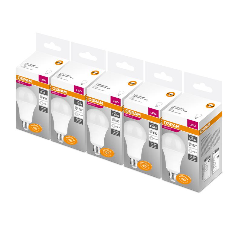 Лампа светодиодная Value CLA125 13W/840 13Вт E27 230В FR (уп.5шт) OSRAM