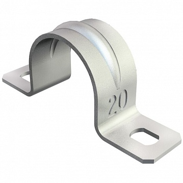 Крепежная скоба металл. двухлапковая 25mm605 25 G (упак. 100шт) 1018256 OBO Bettermann