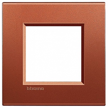 Рамка 1 пост LIVING LIGHT, красный шелк LNA4802RK Bticino