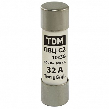 Плавкая вставка ПВЦ-С2 10х38 32А SQ0729-0011 TDM