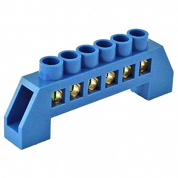 Шина N нулевая в изоляторе 8х12мм 6 групп SQ0801-0022 TDM