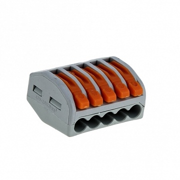 Клемма СМК 222-415, 5 отверстий, 0.08-2.5мм2 (уп.100шт.) plc-smk-415 EKF