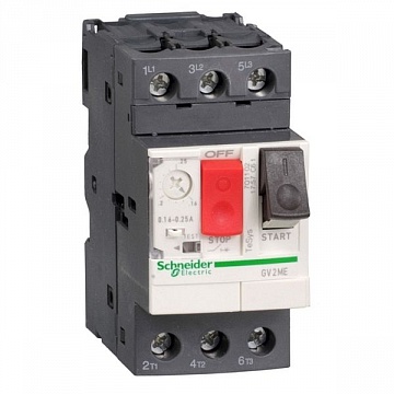 Силовой автомат для защиты электродвигателя TeSys GV2 0.4А 3P GV2ME03 Schneider Electric