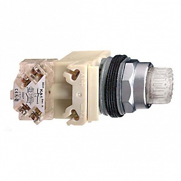 Кнопка Harmony 30 мм² 24В, IP66 белый 9001K2L35WH13 Schneider Electric