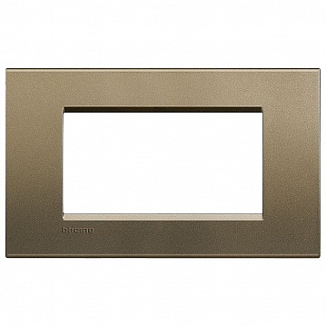 Рамка 4 модуля LIVING LIGHT, коричневый шелк LNA4804SQ Bticino
