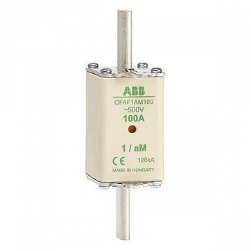 Предохранитель OFAF1aM25 25A тип аМ размер1, до 500В 1SCA022697R6500 ABB