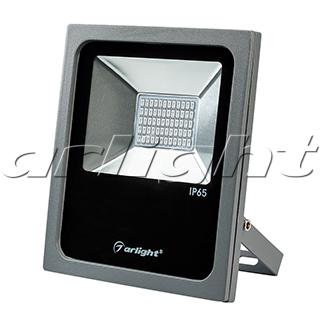 светодиодный прожектор AR-FLAT-30W-220V Green (Grey, 120 deg), 24174 024174 Arlight