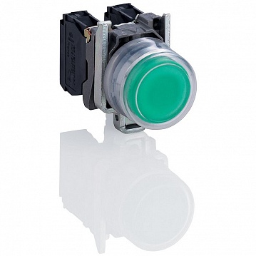 Кнопка Harmony 22 мм² 24В, IP66, Зеленый XB4BP383B5EX Schneider Electric