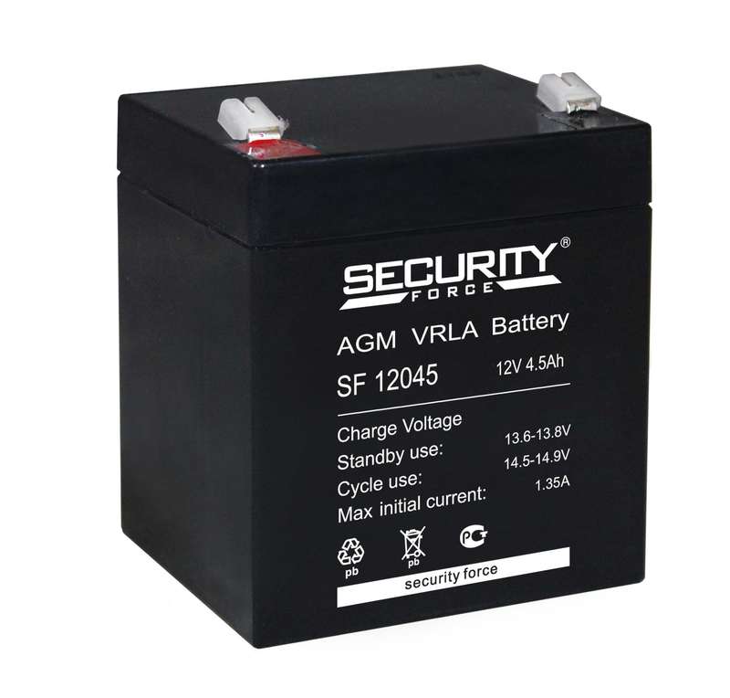 Аккумулятор 12В 4.5А.ч Security Force SF 12045