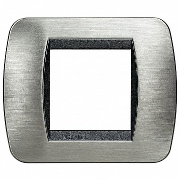 Рамка 1 пост LIVING LIGHT, темная сталь L4802ACS Bticino