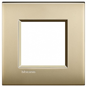 Рамка 1 пост LIVING LIGHT, золото матовое LNE4802OF Bticino