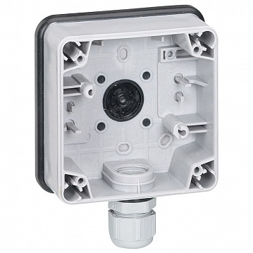 Plexo66 коробка 1-ная для накладного монтажа, серая 090491 Legrand