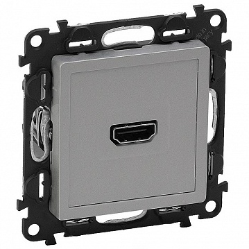 Розетка HDMI VALENA LIFE, алюминий 753371 Legrand
