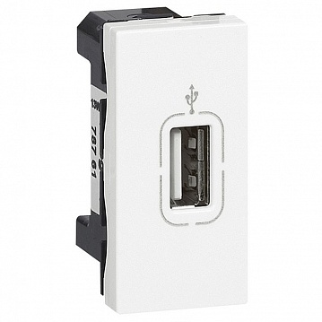 Розетка 1xUSB MOSAIC, белый 078761 Legrand