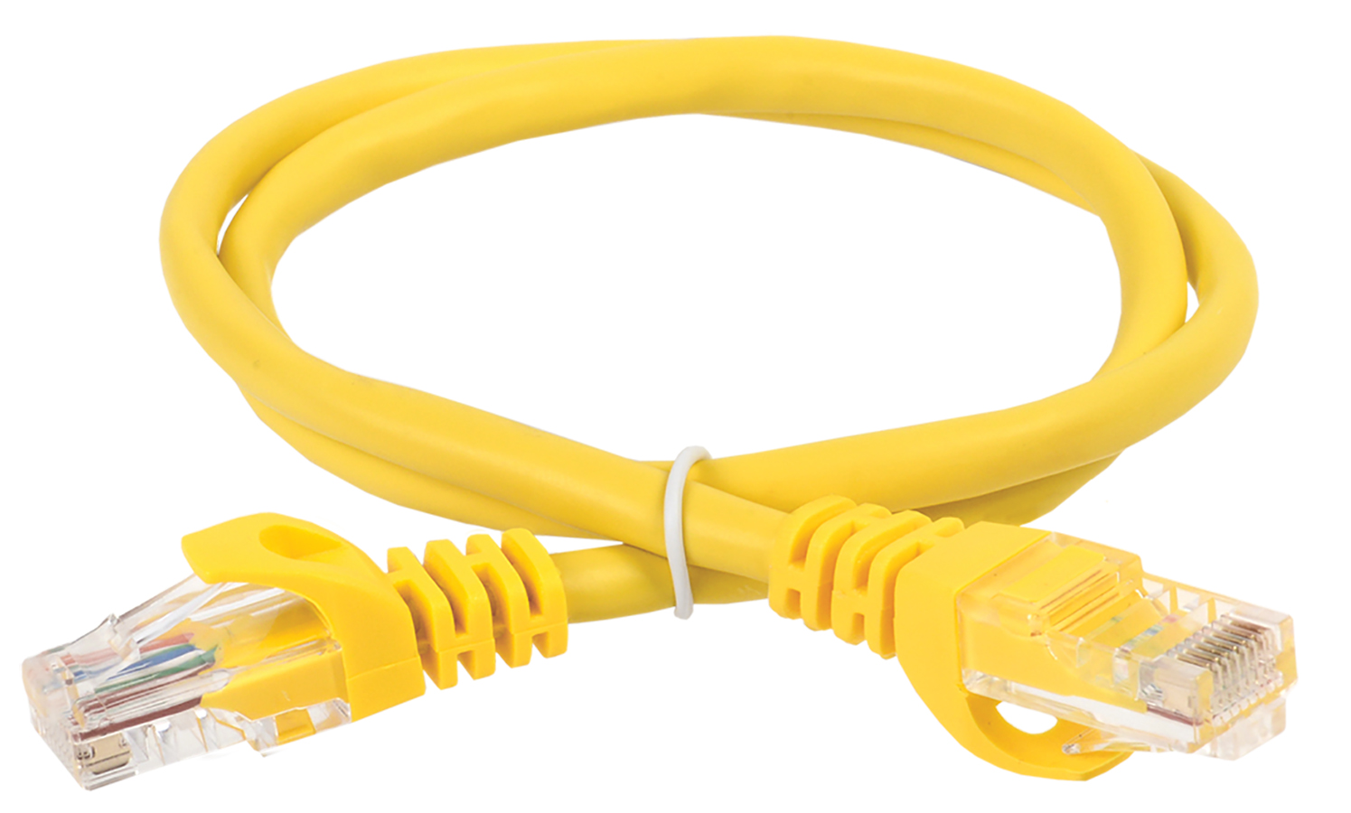 ITK Коммутационный шнур (патч-корд) кат.6 UTP PVC 5м желтый PC05-C6U-5M IEK